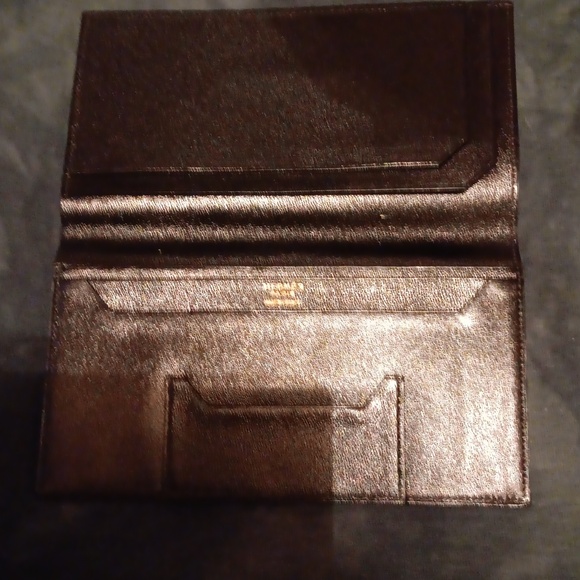 NWOB HERMES BLACK LAMB LEATHER WALLET - Picture 7 of 7